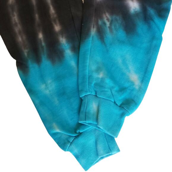 LA DETRESSE Limeade tie dye athleisure sweatpants comfy joggers Size L NEW - Picture 3 of 7